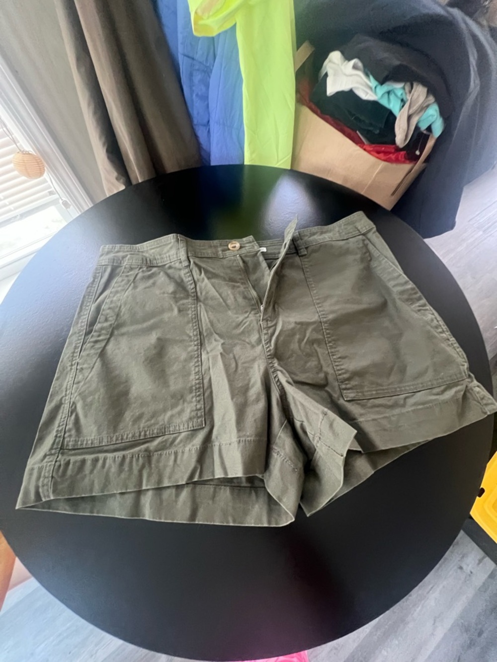 a new day Olive Green Utility Bermuda Shorts